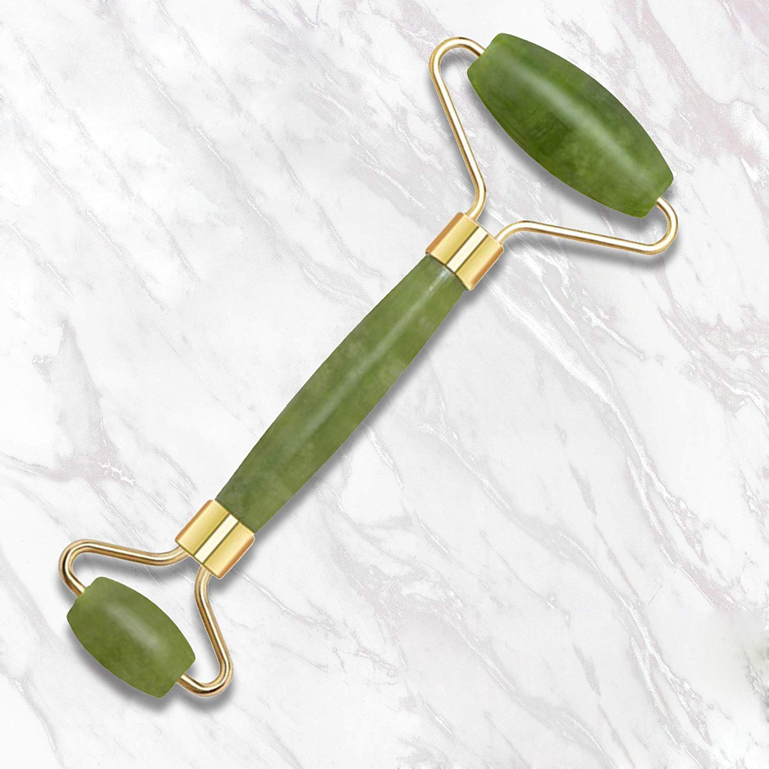 Jade face roller is good to reduce wrinkles and puffiness around the eyes